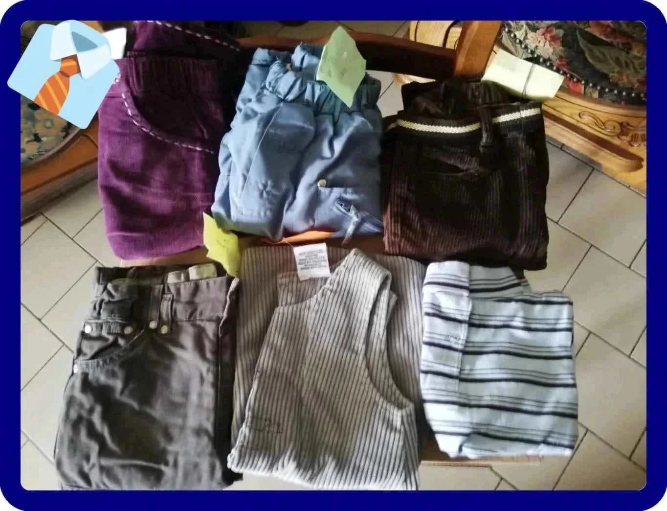Lot Vêtements Bébé 18 Mois Mix T-shirt Jupe Pantalons Bon état 6 pièces
